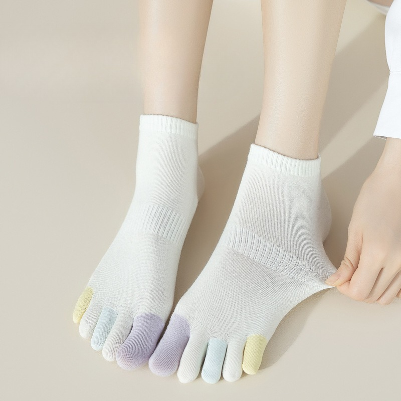 Toe Sock Split - 6 pares verão fino respirável suor
