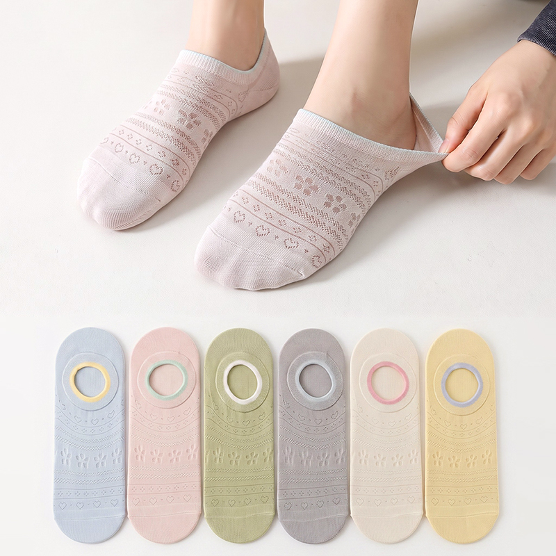 Invisibility Sock Loafer - 6 Pares de Meias Invisíveis Femininas