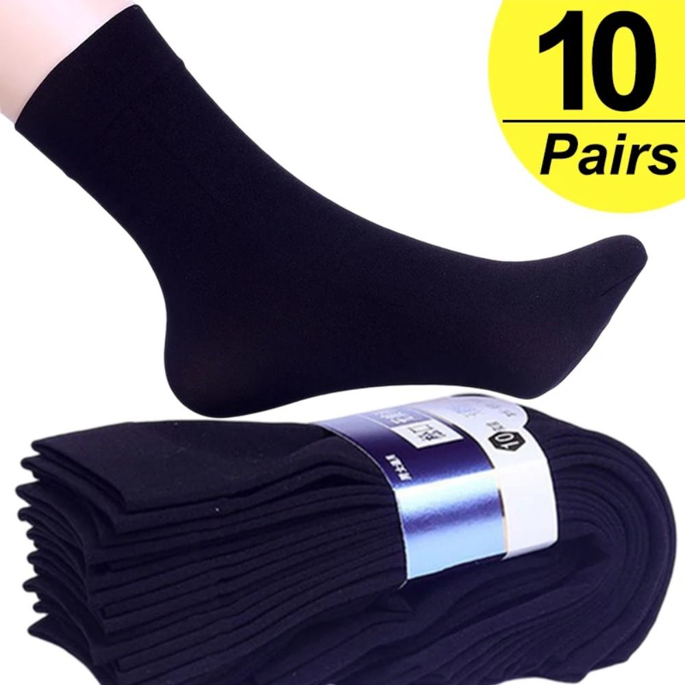 Silk Sock Bamboo - 10 Pares de Meias Masculinas de