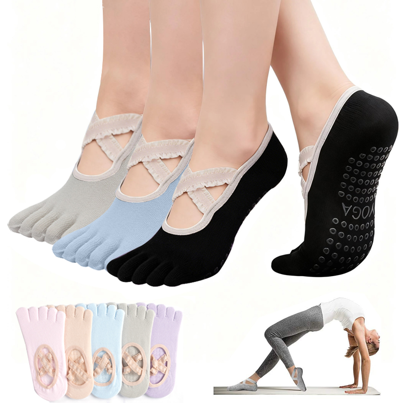 No Show Sock Women - Meias de Pilates Antiderrapantes para Mulheres