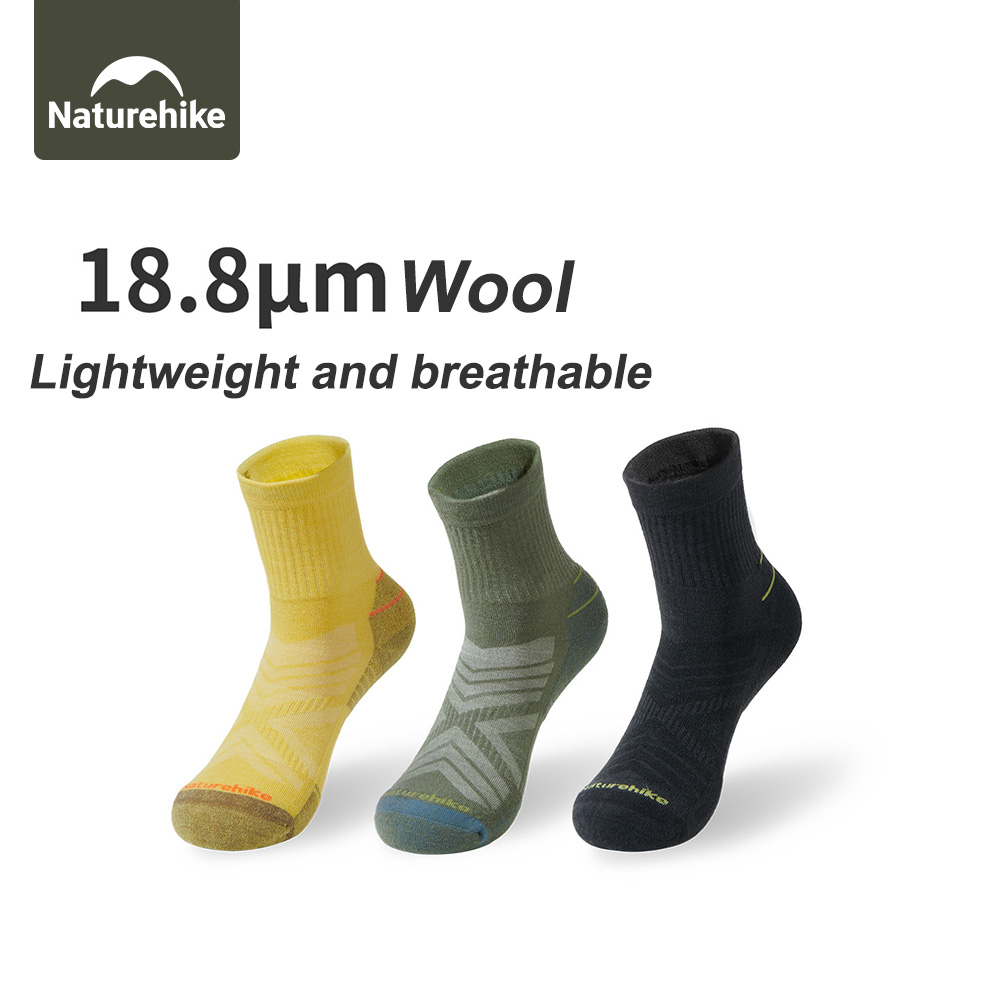 Wool Hiking Sock - Meias Esportivas Naturehike para Homens e