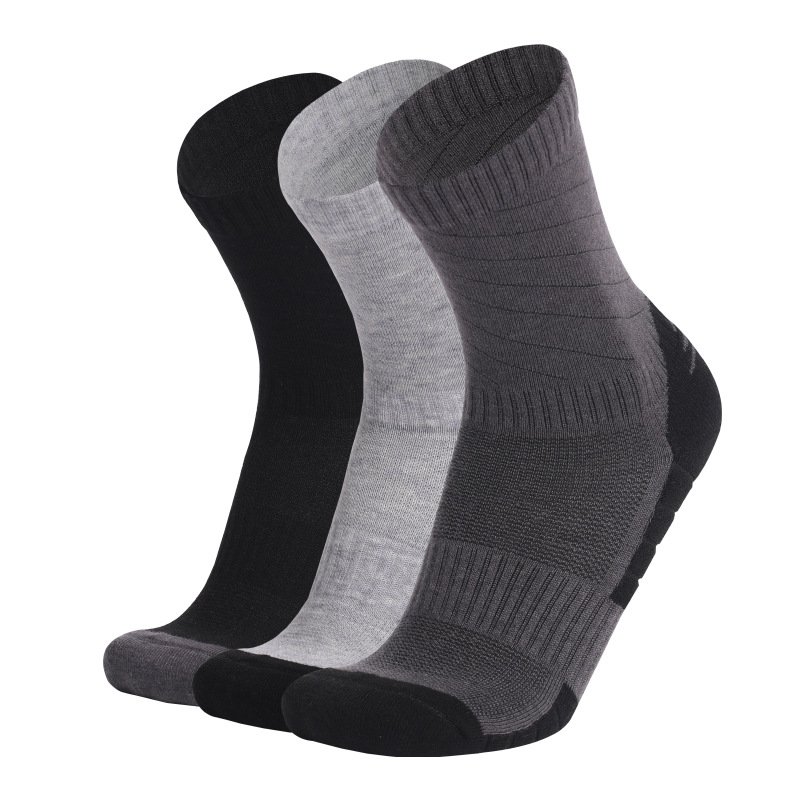 Wool Hiking Sock - 3 pares homens lã merino esporte