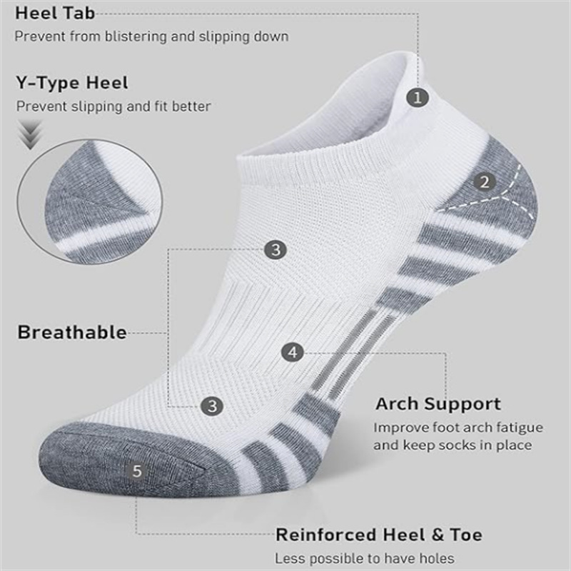 6/24 Pares de Meias Esportivas - No Show Sock Women avaliação e preço