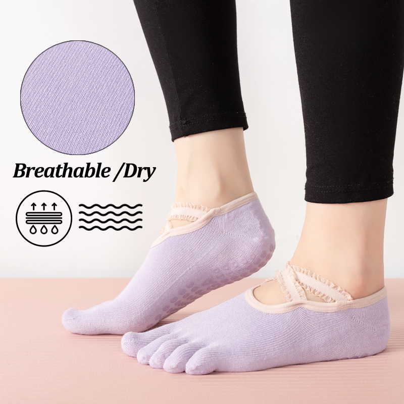 Meias de Pilates Antiderrapant - No Show Sock Women avaliação e preço