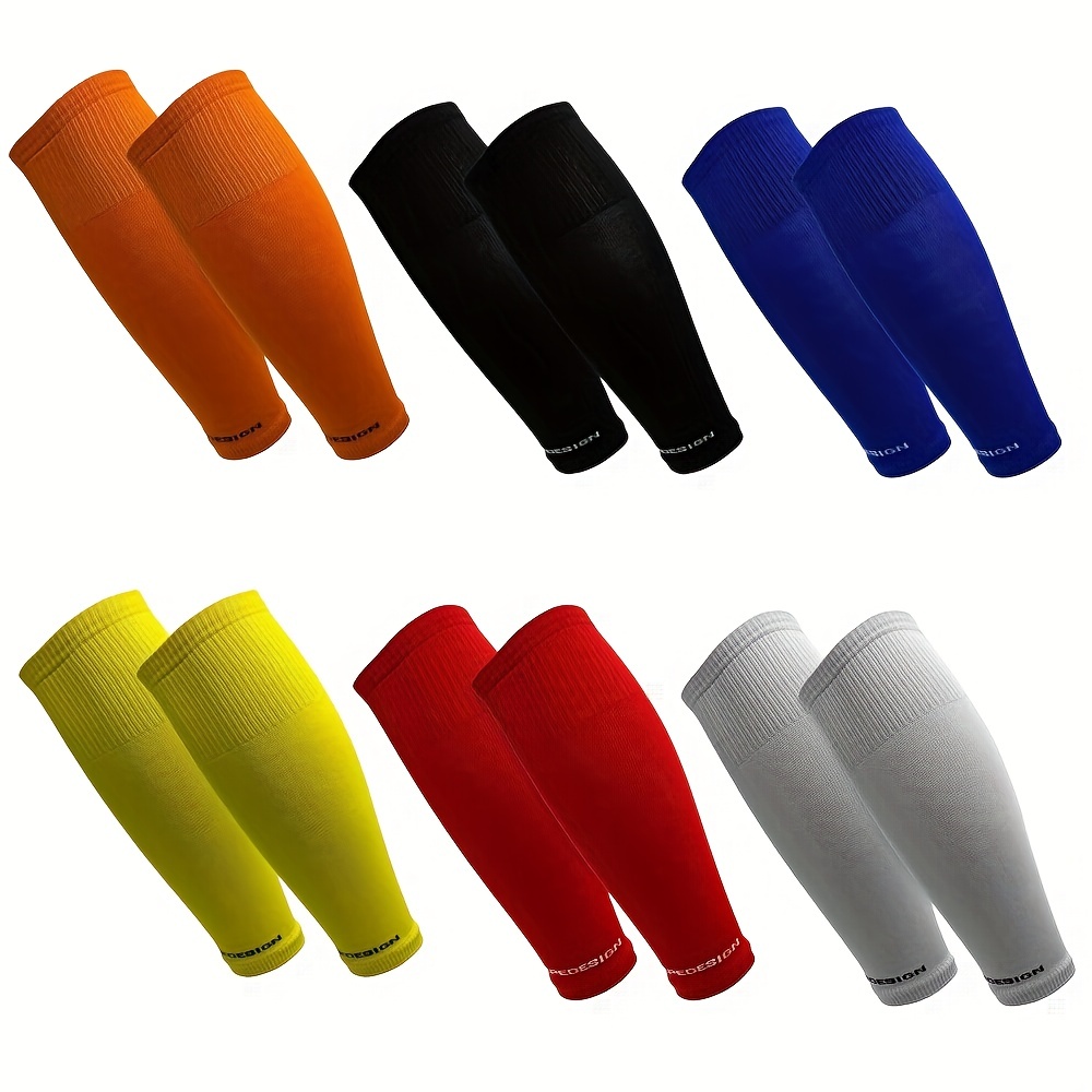 1 par de meias de futebol de c - Compression Sleeve Calf avaliação e preço