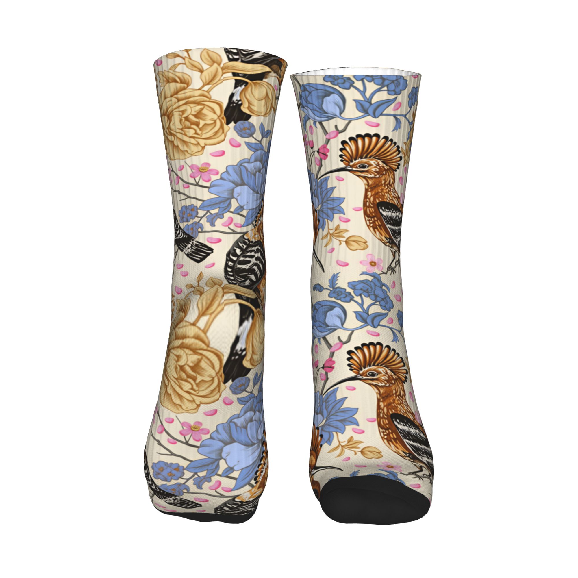 Hoopoe Bird Blue Peony Vintage - Dress Sock Men avaliação e preço